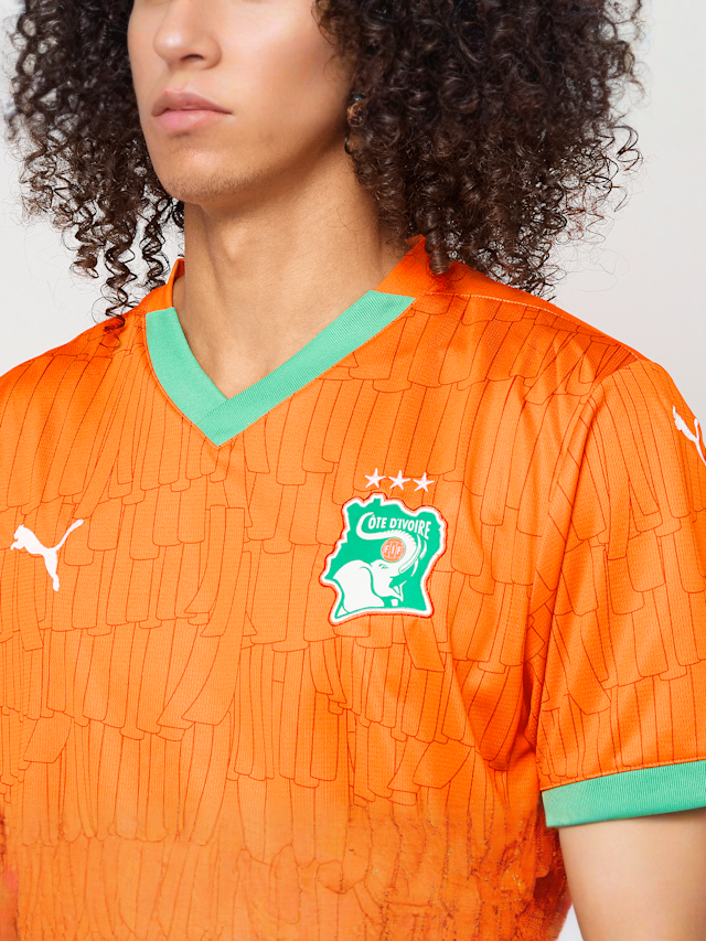 PUMA, Fédération Ivoirienne de Football Home Jersey Replica, orange, Image 3 of 9