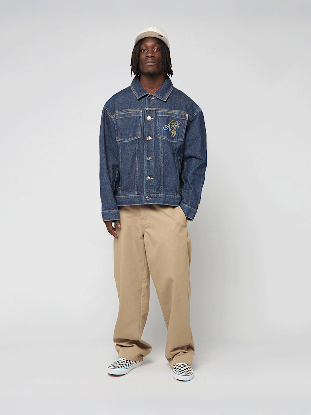 New Era, Script Denim Jacket, blue, Image 4 of 4