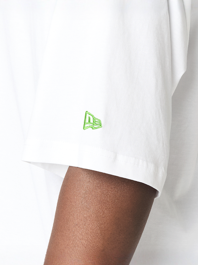 New Era, Oversized LA Dodgers MLB League Essential Tee, white, Image 4 of 5