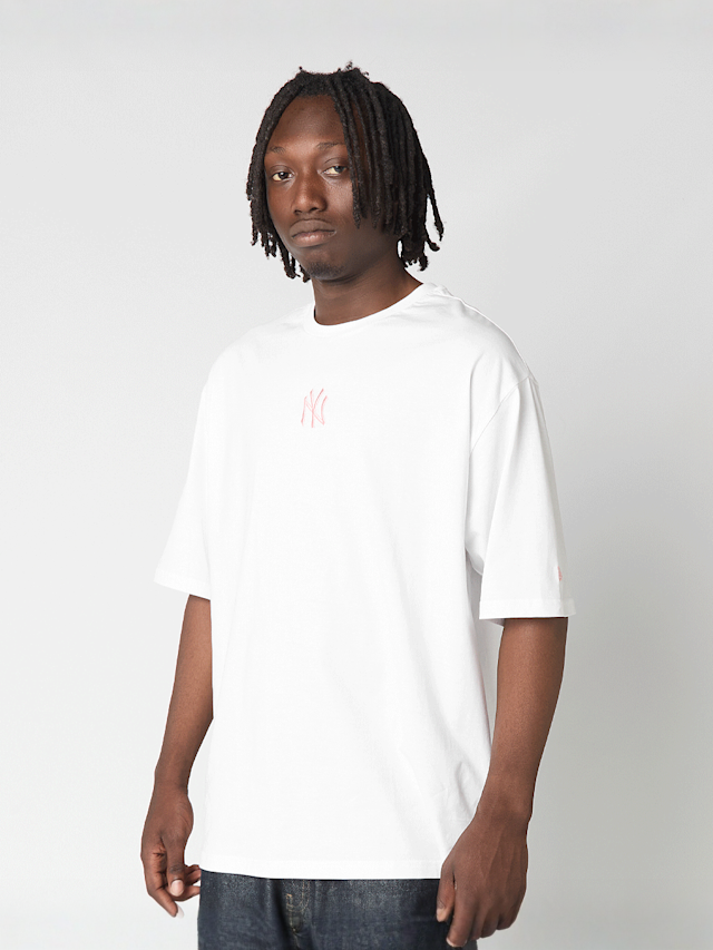 New Era, MLB Midi Oversized Tee, white, Image 1 of 6