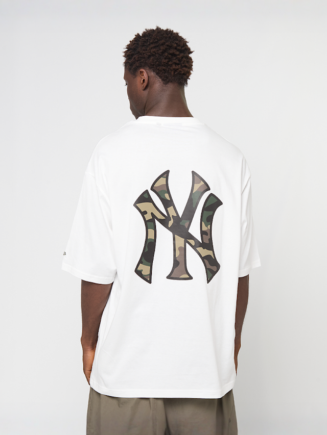 New Era, New York Yankees MLB Infill Oversized T-Shirt, white, Image 1 of 5