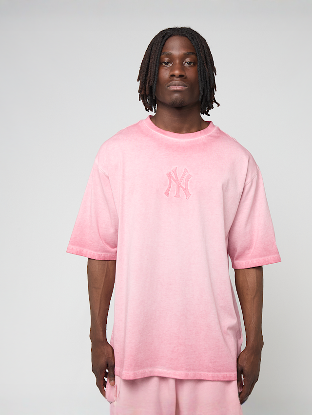 New Era, MLB Washed Logo Tee, Pink, Image 1 of 5