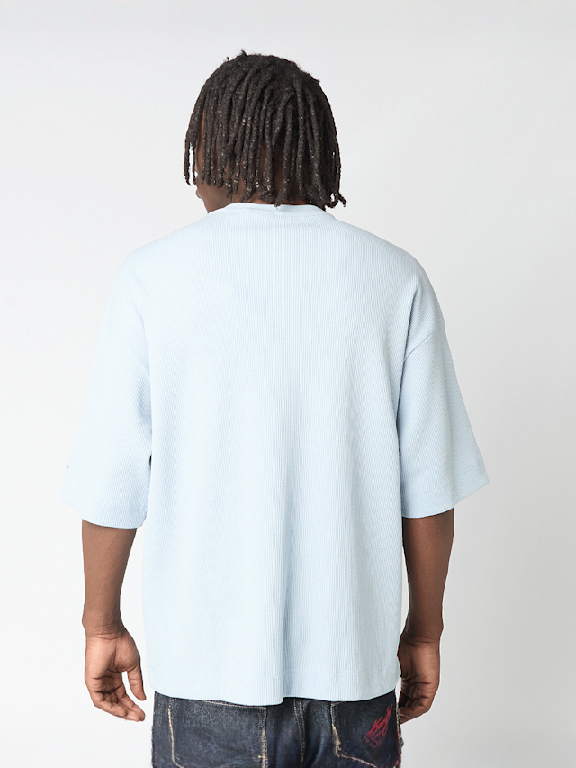 New Era, MLB Waffle Box Tee, blue, Image 2 of 5
