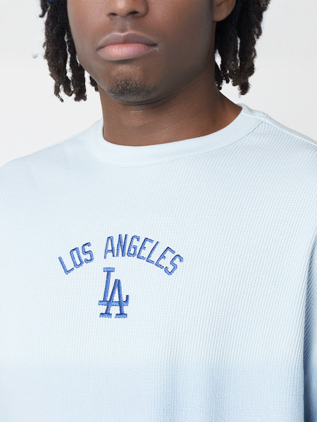 New Era, MLB Waffle Box Tee, blue, Image 3 of 5