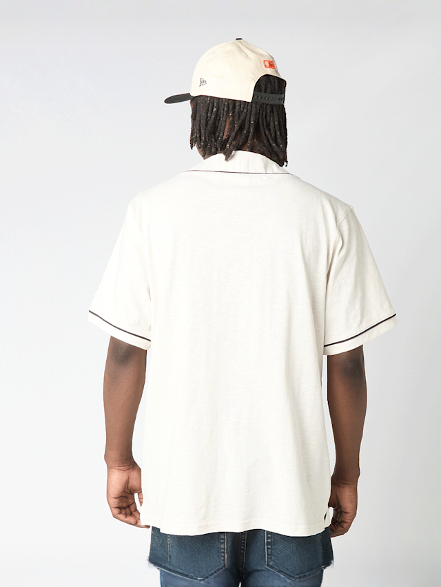 New Era, Slub Baseball Jersey, beige, Image 2 of 4