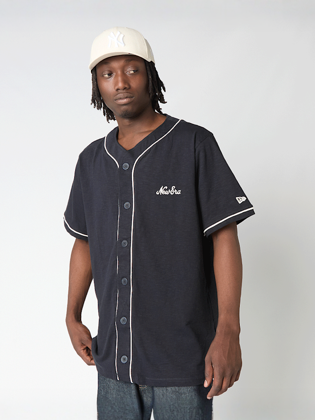 New Era, Slub Baseball Jersey, blue, Image 1 of 4