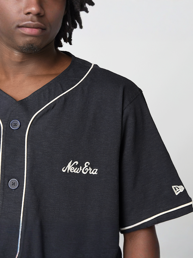 New Era, Slub Baseball Jersey, blue, Image 3 of 4