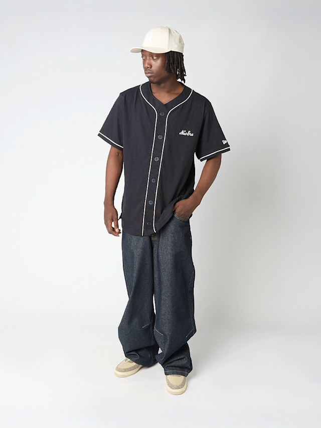 New Era, Slub Baseball Jersey, blue, Image 4 of 4