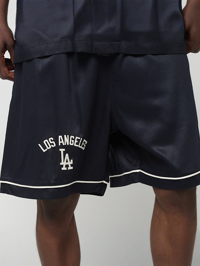 New Era, MLB Woven Shorts, black, Image 3 of 5