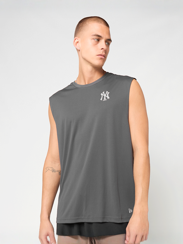 New Era, MLB Core Plus Sleeveless Tee, grey, Image 1 of 8