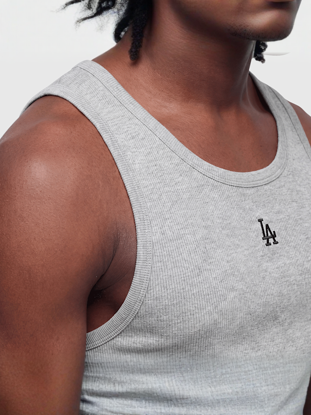 New Era, MLB Rib Vest, grey, Image 3 of 4