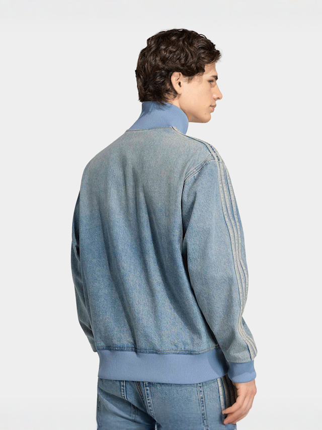 adidas Originals, Denim Firebird Tracktop, blue, Image 2 of 5