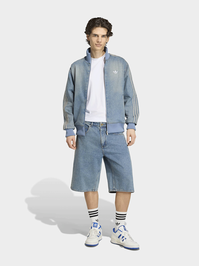 adidas Originals, Denim Firebird Tracktop, blue, Image 5 of 5