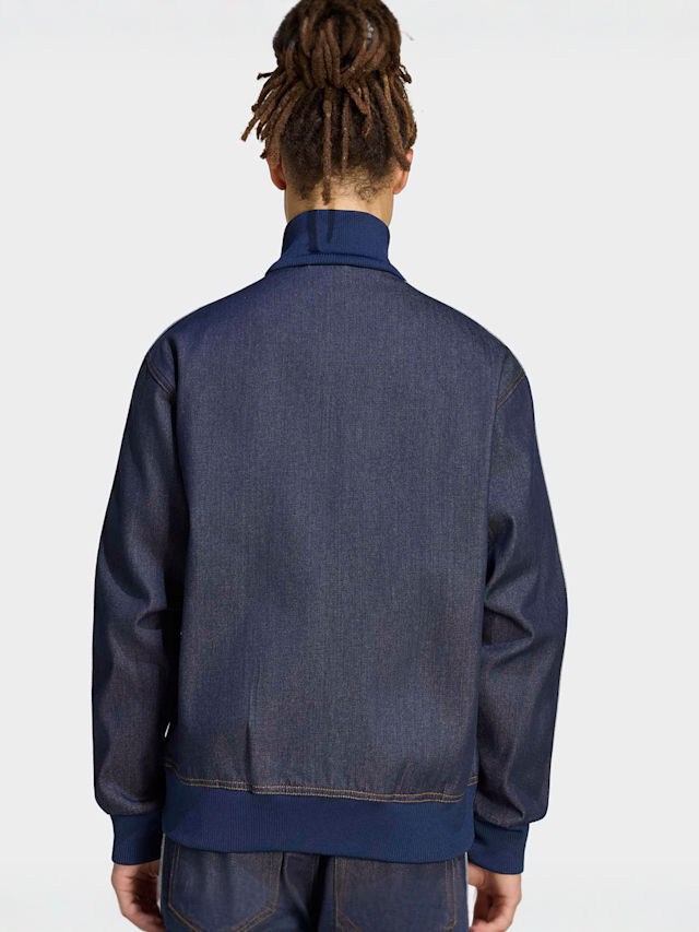 adidas Originals, Firebird Adicolor Raw Denim Track Top, blue, Image 2 of 5