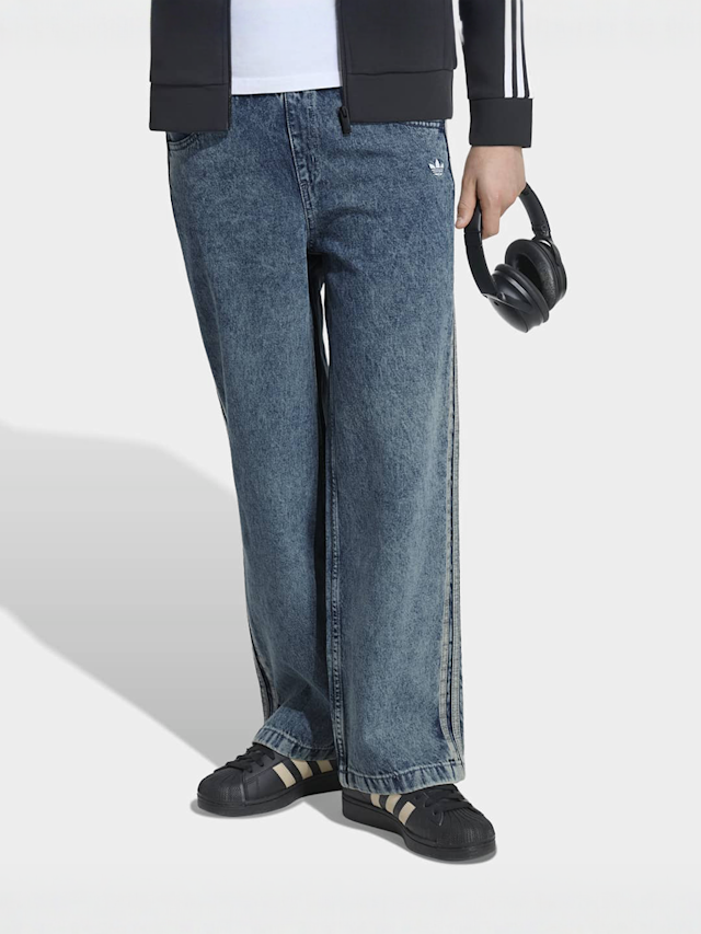 adidas Originals, Firebird Denim Trackpants, blue, Image 1 of 5