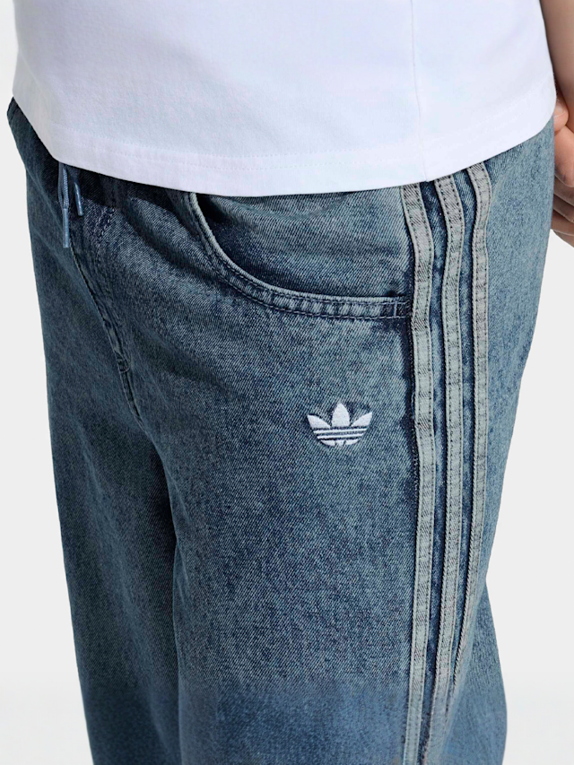 adidas Originals, Firebird Denim Trackpants, blue, Image 3 of 5
