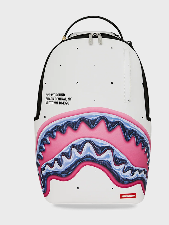 SPRAYGROUND, Shark Central Liquid Chrome, white, Image 1 of 7