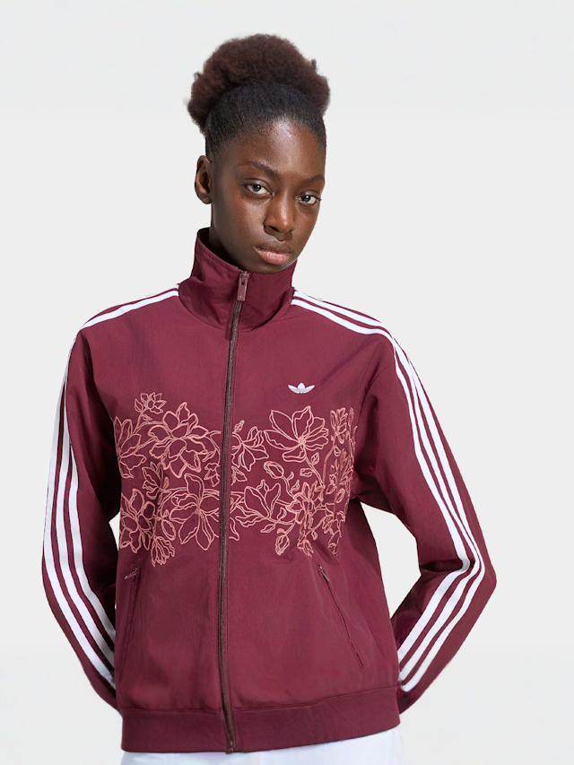 adidas Originals, Firebird Loose Tracktop, red, Image 3 of 5