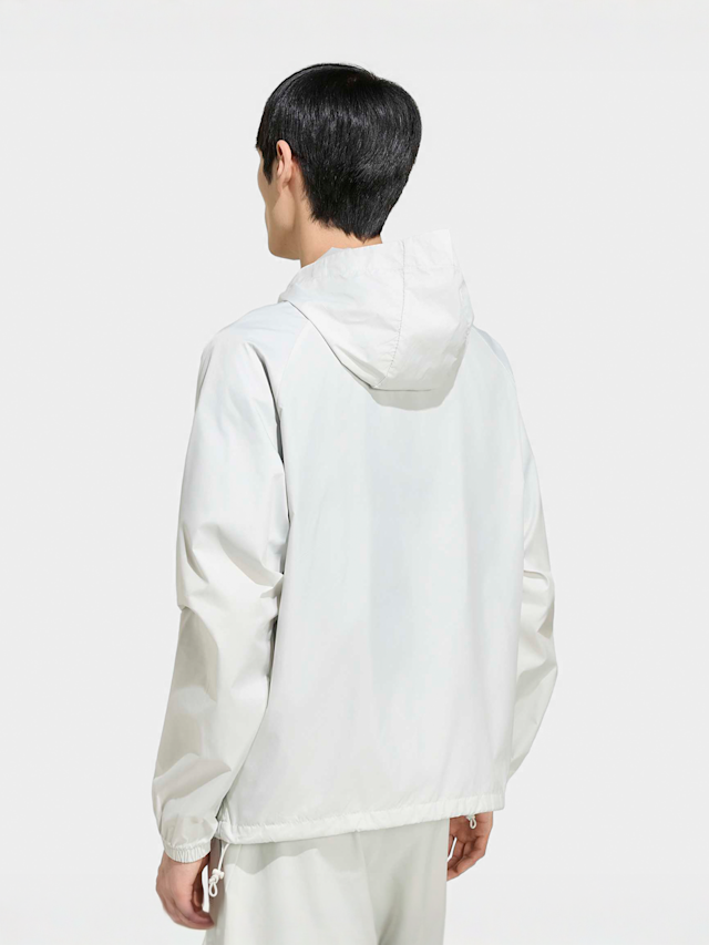 adidas Originals, Tech Trefoil Essentials Hooded Full Zip Track Top, grey, Image 2 of 5