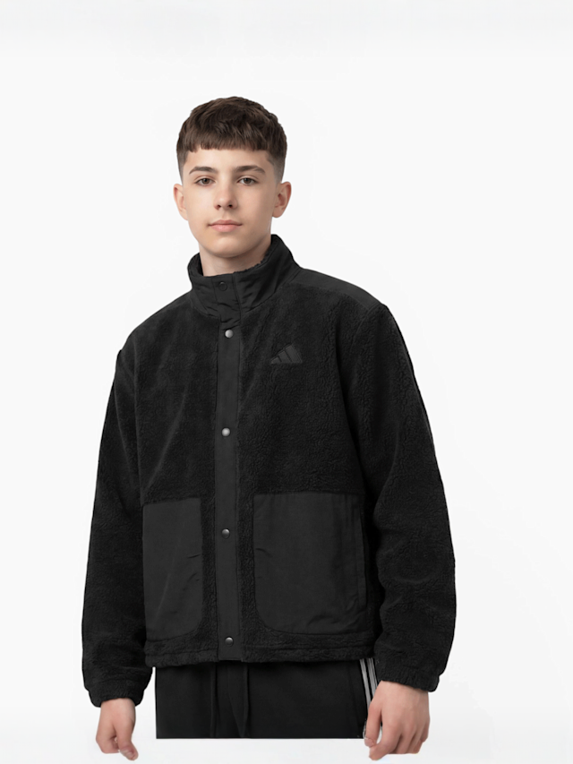 adidas Originals, Sherpa Jacket, black, Image 1 of 4