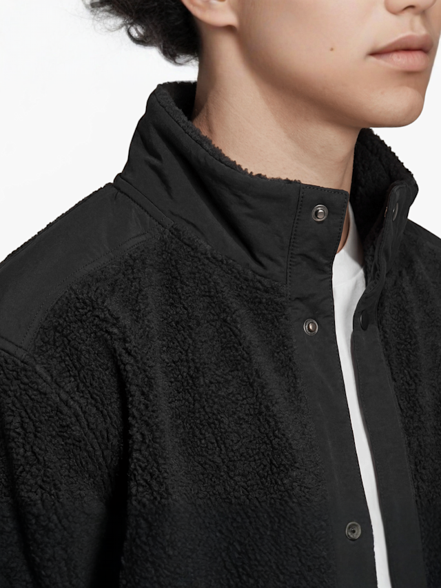 adidas Originals, Sherpa Jacket, black, Image 3 of 4