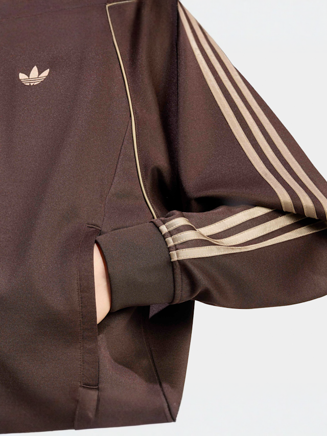 adidas Originals, Superstar Adicolor Classics Loose Track Top, brown, Image 4 of 5