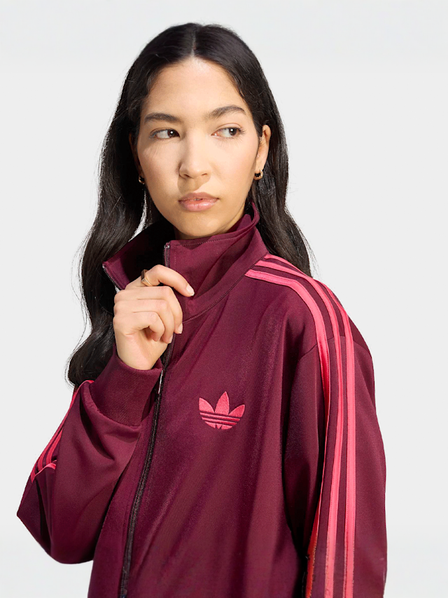 adidas Originals, Firebird Loose Tracktop, red, Image 3 of 5