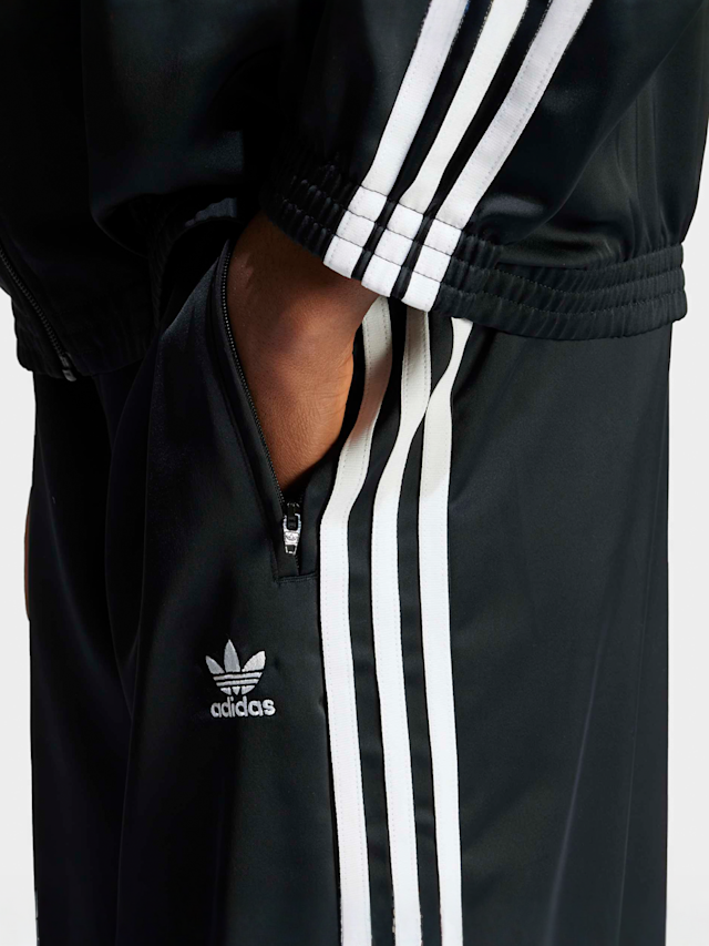 adidas Originals, Adicolor Track Pants Satin Wide Leg, black, Image 3 of 5
