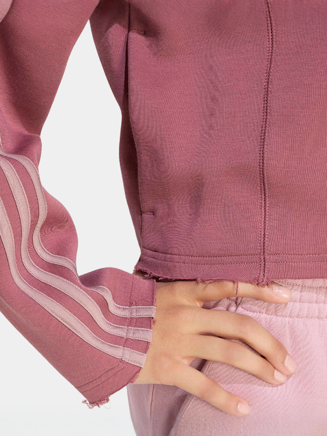 adidas Originals, Cropped Hoodie, light pink, Image 4 of 6