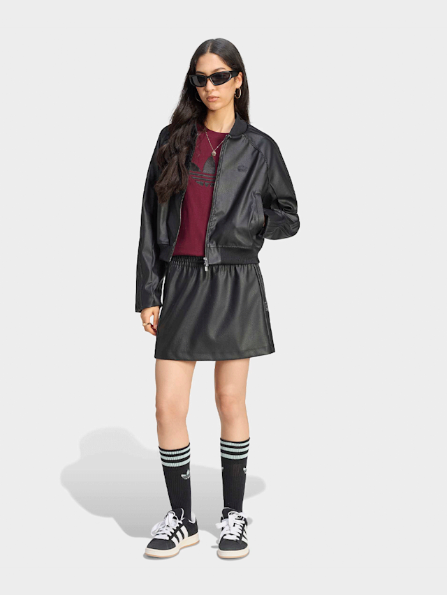 adidas Originals, Pleather Superstar Tracktop, black, Image 5 of 5