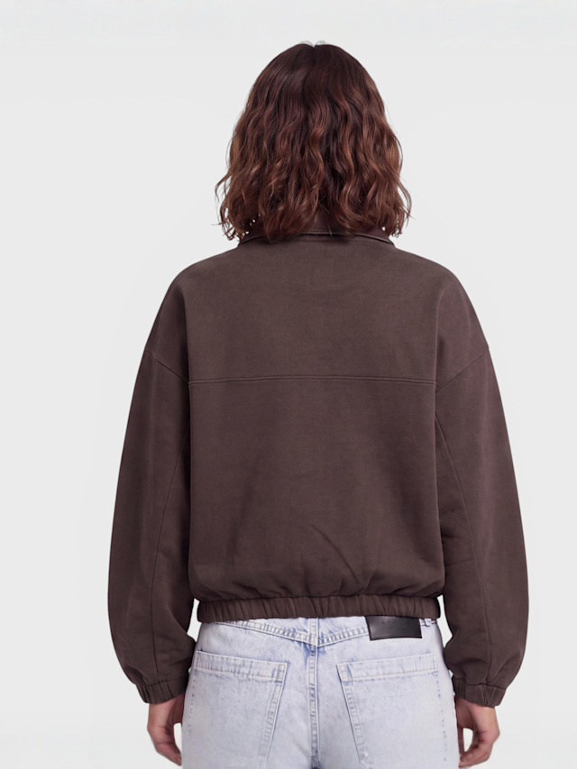 adidas Originals, Full Zip Sweatshirt Long Sleeve, brown, Image 2 of 4
