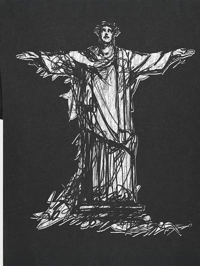 Mister Tee, True Faith Vintage Oversize Tee, black, Image 4 of 4