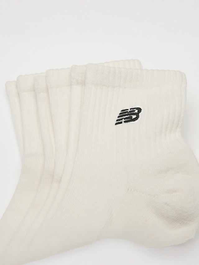 New Balance, 3 PACK - Black Patch Logo Seasonal Crew, beige, Image 2 of 2