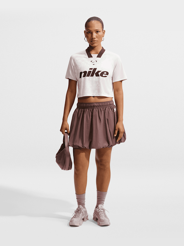 Nike  , Sportswear Trend Football Crop Top, beige, Image 5 of 5