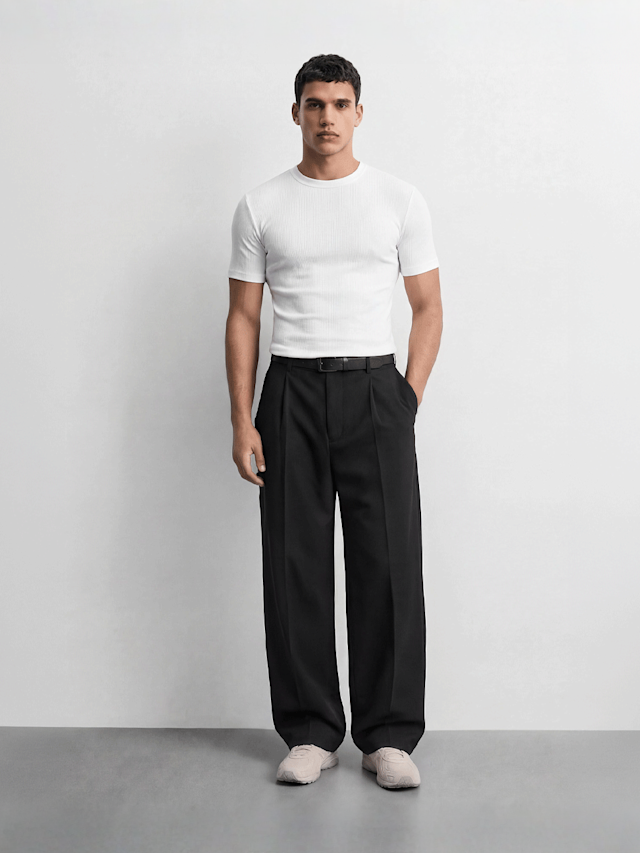 Burocs, Slim Rib T-Shirt, white, Image 3 of 3