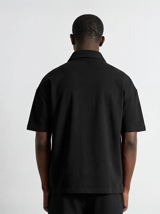 Burocs, Quarter Zip T-Shirt, black, Image 2 of 3
