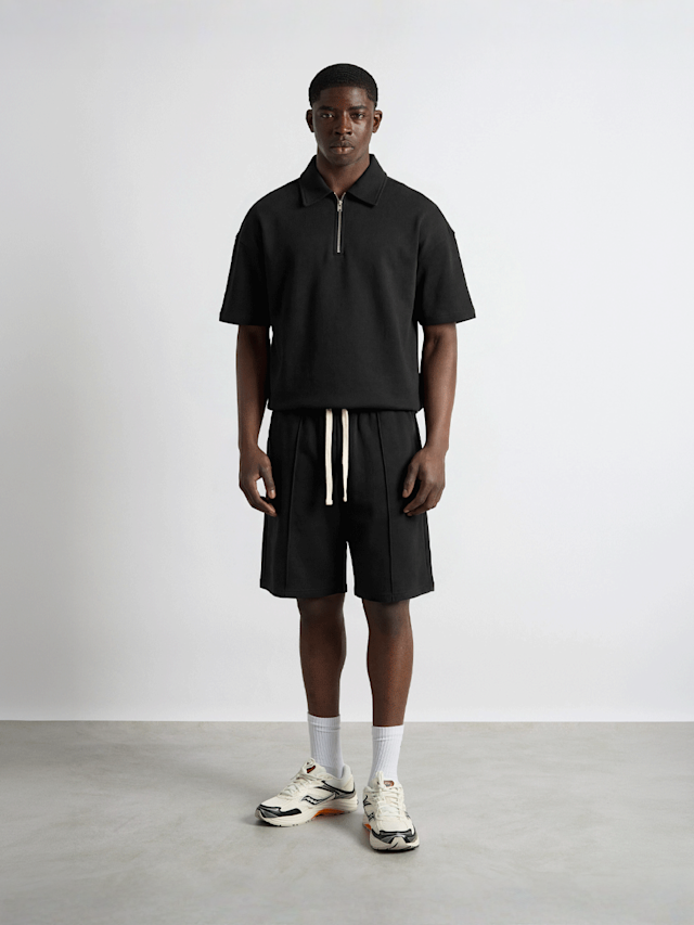 Burocs, Quarter Zip T-Shirt, black, Image 3 of 3