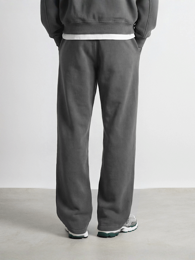 Burocs, Wide Leg Seam Sweatpants, grey, Image 2 of 3