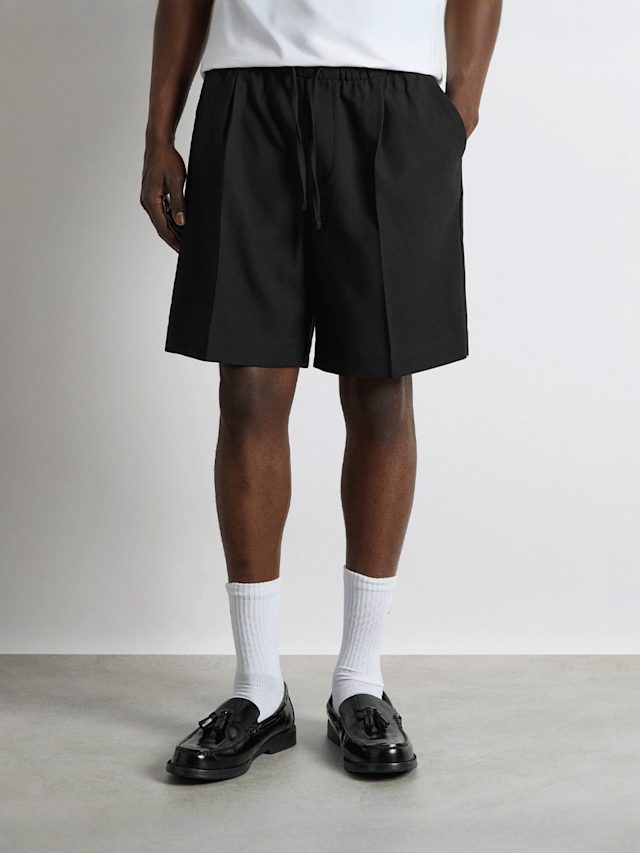 Burocs, Loose Drawstring Shorts, black, Image 1 of 3