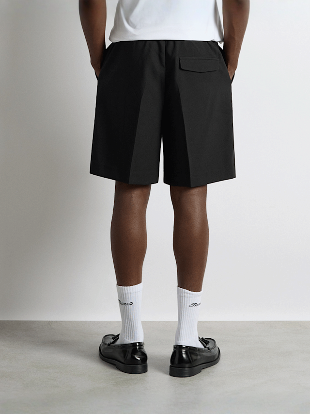 Burocs, Loose Drawstring Shorts, black, Image 2 of 3