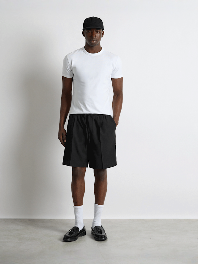 Burocs, Loose Drawstring Shorts, black, Image 3 of 3