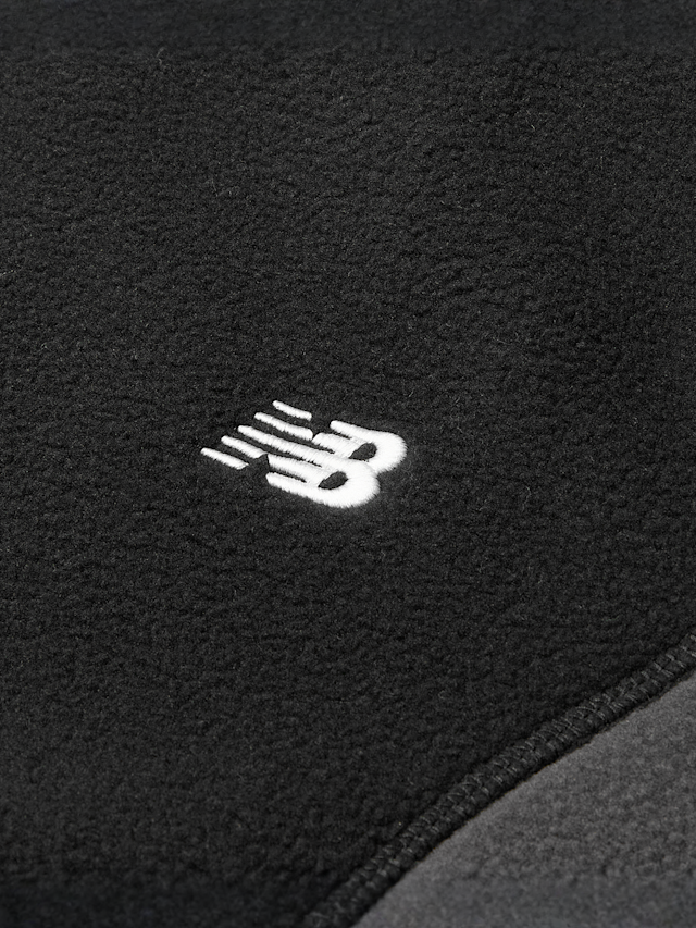 New Balance, Borg Full Zip Through Funnel Jacket, black, Image 3 of 5