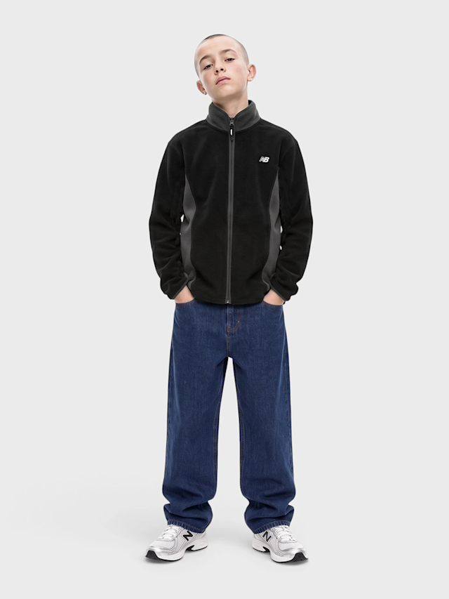 New Balance, Borg Full Zip Through Funnel Jacket, black, Image 5 of 5