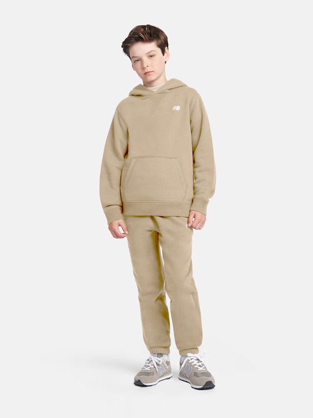 New Balance, Brush Back Small Logo Hoodie, beige, Image 4 of 4