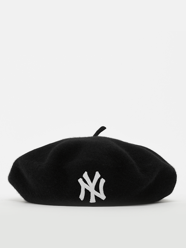 New Era, WMNS Wool Beret MLB New York Yankees, black, Image 1 of 5