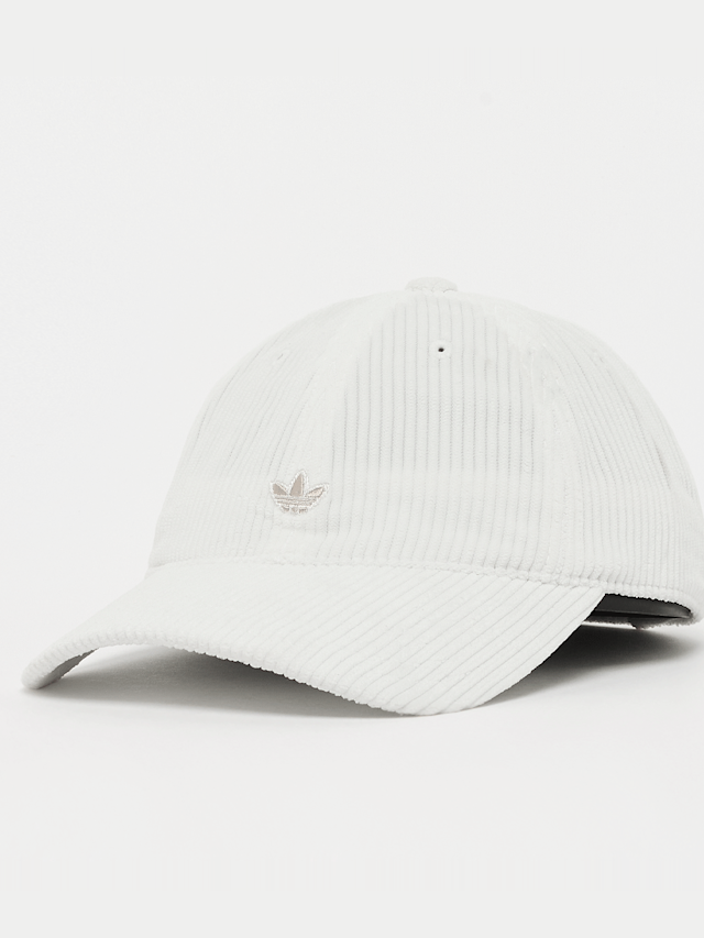 adidas Originals, Corduroy Baseball Cap, white, Image 1 of 4