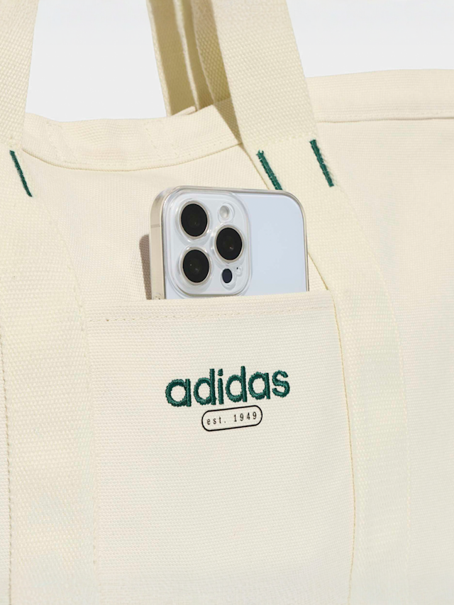 adidas Originals, Canvas Tote Bag, beige, Image 5 of 6