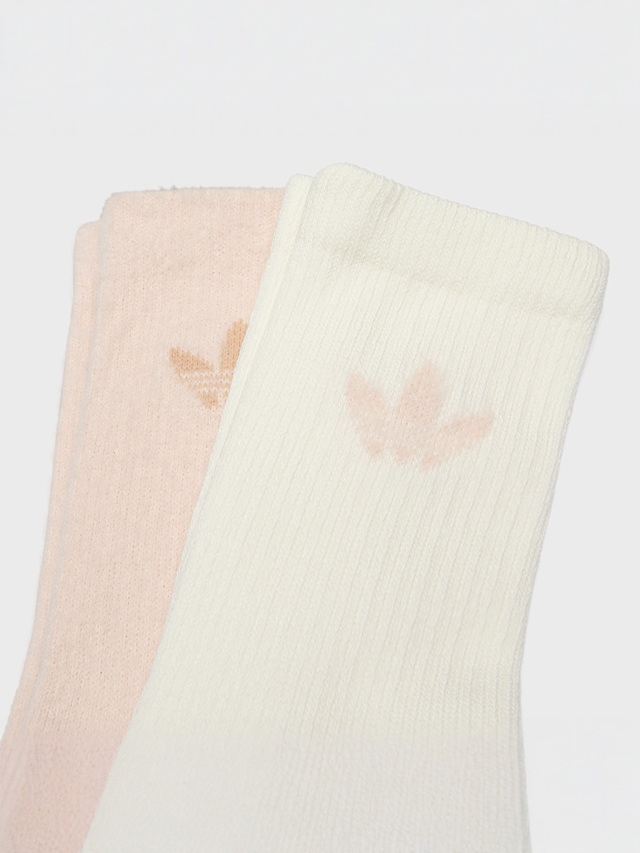 adidas Originals, 2 PACK - Fluffy Crew Socks, multi-colour, Image 2 of 2