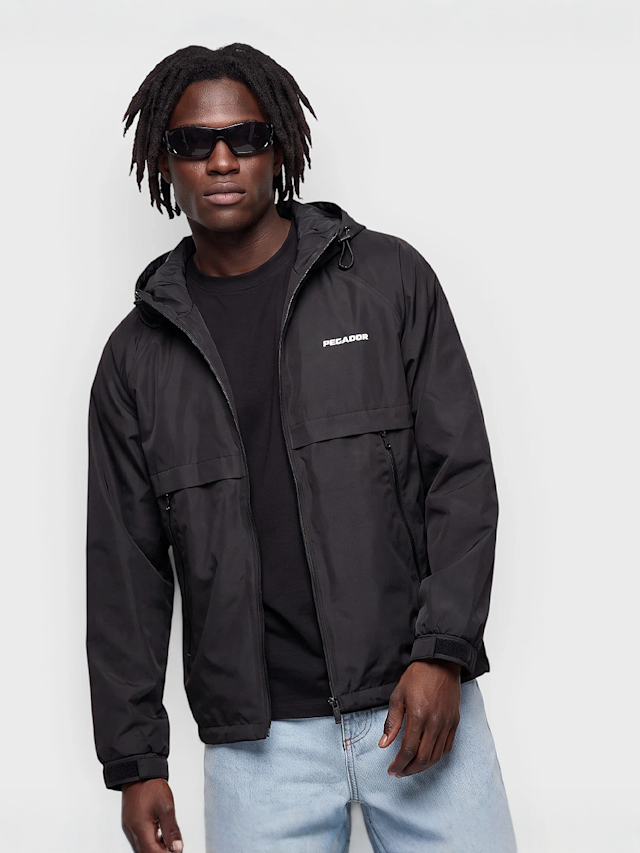 Pegador, Mason Hooded Windbreaker, black, Image 1 of 4