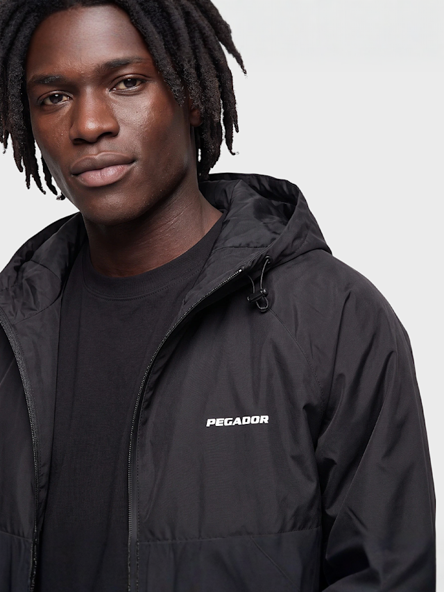 Pegador, Mason Hooded Windbreaker, black, Image 3 of 4